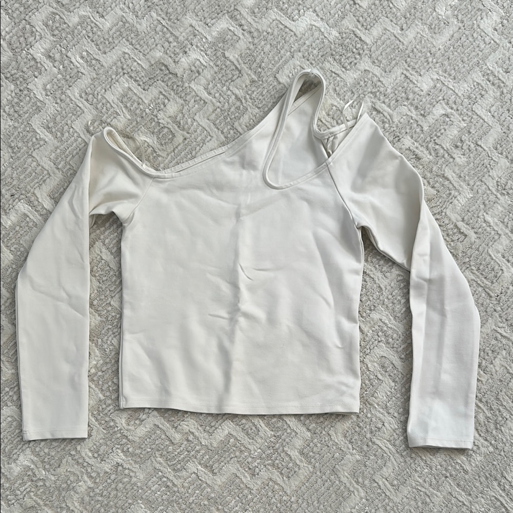 Women's Cream Off-Shoulder Top